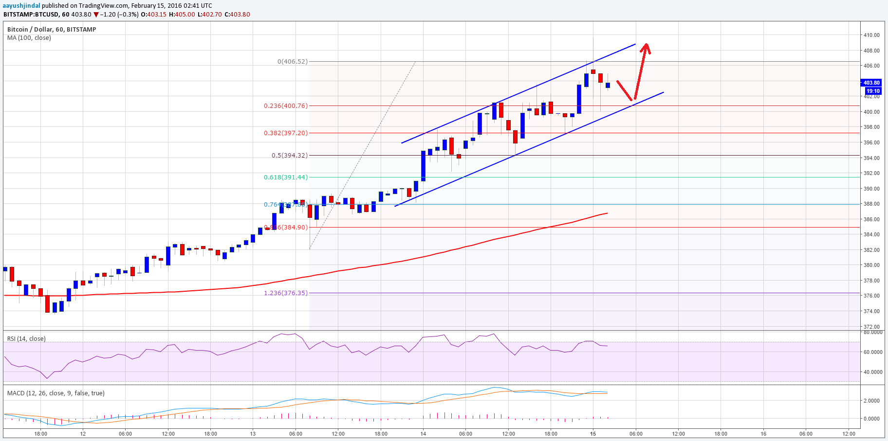 Bitcoin Price Technical Analysis – Poised For Further Appreciation