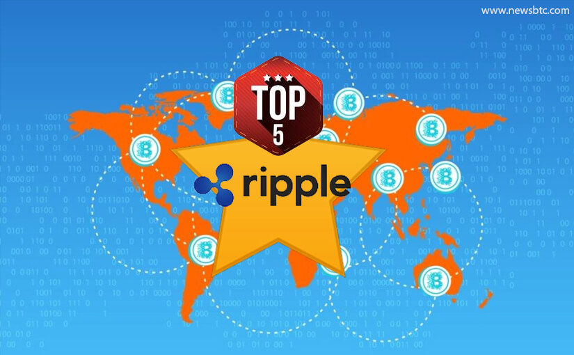Ripple Enters the Top 5 of the 100 Most Influential Blockchain Companies in the World