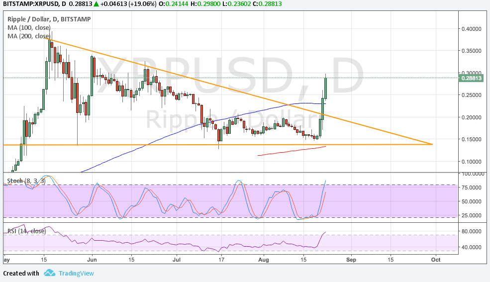 Ripple Technical Analysis for 08/23/2017 – Bulls Keep Getting Stronger