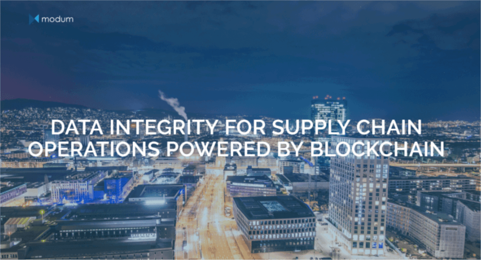 Modum.io AG announces its ITO starting September 1, 2017.