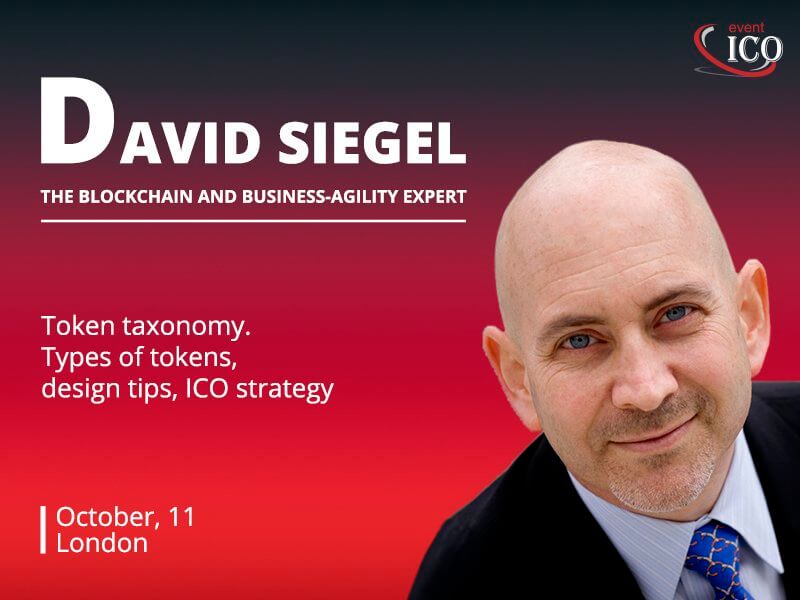 Author of Four International Bestsellers on Business David Siegel to Speak about Types of Tokens
