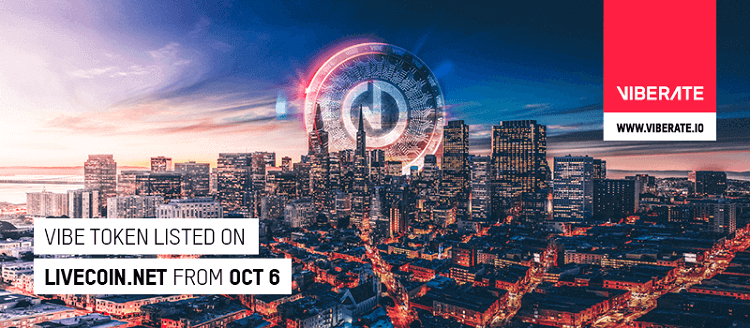 FOLLOWING A RECORD CROWDSALE, VIBE TOKEN TO START TRADING
