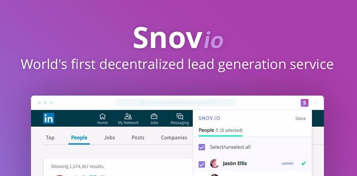 Snovio Brings Blockchain to Implement an Innovative Approach to Lead Generation and Sourcing