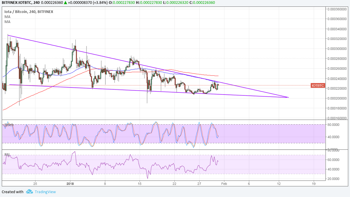 IOTA Technical Analysis for 01/31/2018 – More Consolidation Patterns!
