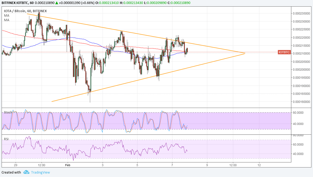 IOTA Technical Analysis for 02/08/2018 – Trend and Consolidation
