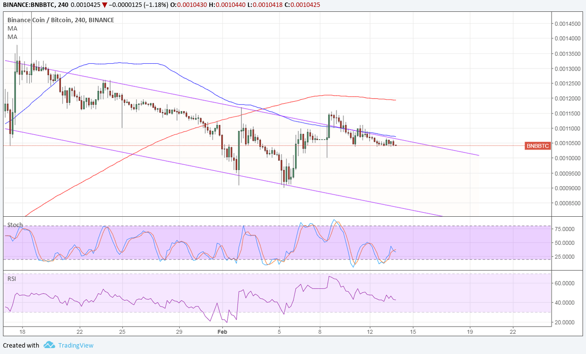 Binance (BNB/BTC) Technical Analysis for 02/14/2018 - Upside Barriers
