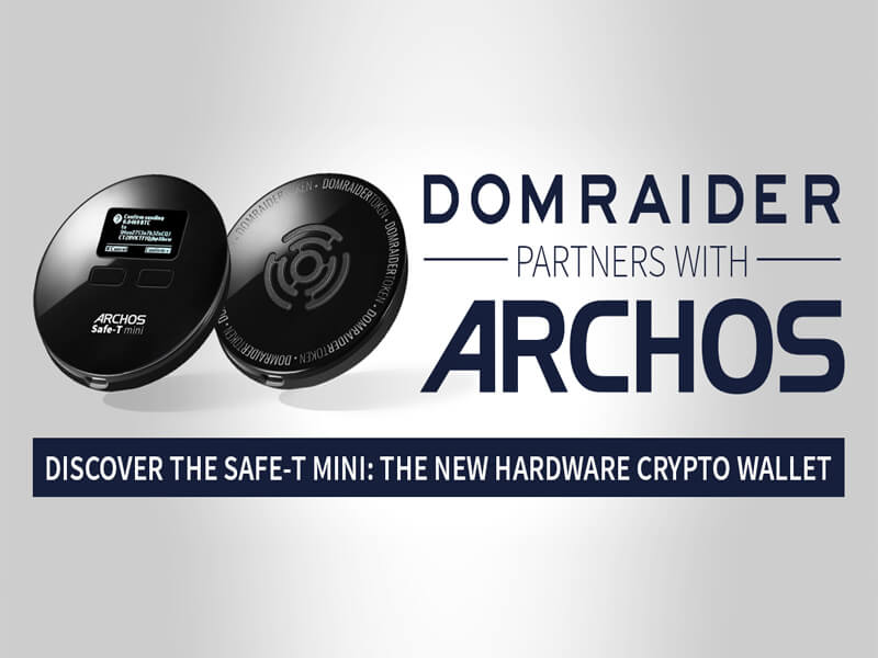 Safe-T mini, the first hardware wallet for cryptocurrencies by Archos and its brand new partner: DomRaider!