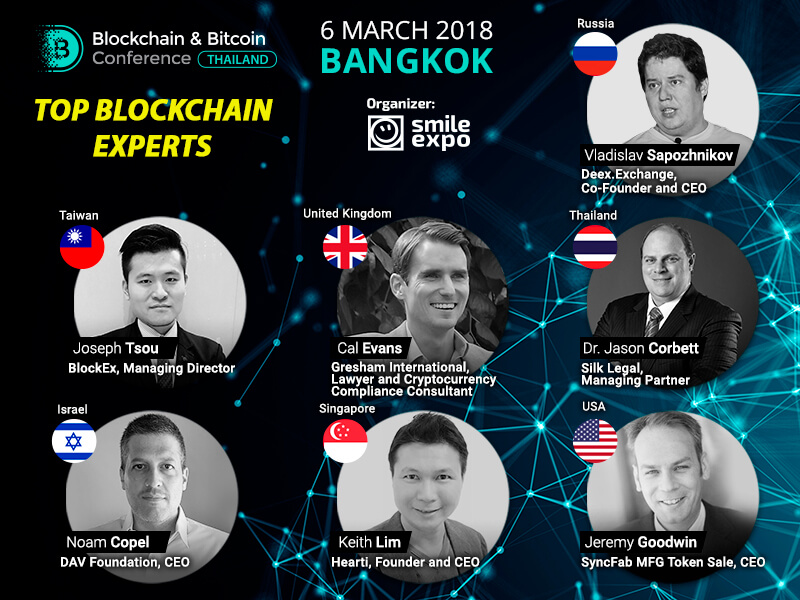 Cryptocurrency Investments, Blockchain Trends and Industry Development Vectors Will Be Discussed at Blockchain & Bitcoin Conference Thailand
