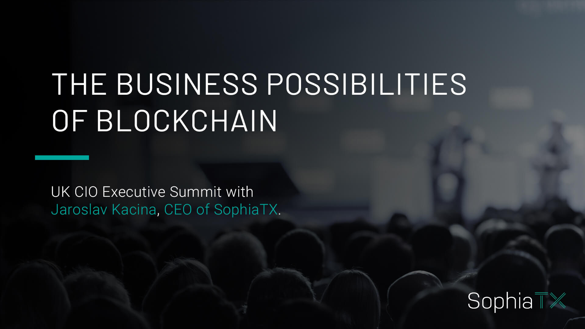 CEO of SophiaTX Takes the Business Blockchain Discussion to It Executive Forums Organized by Evanta, a Gartner Company