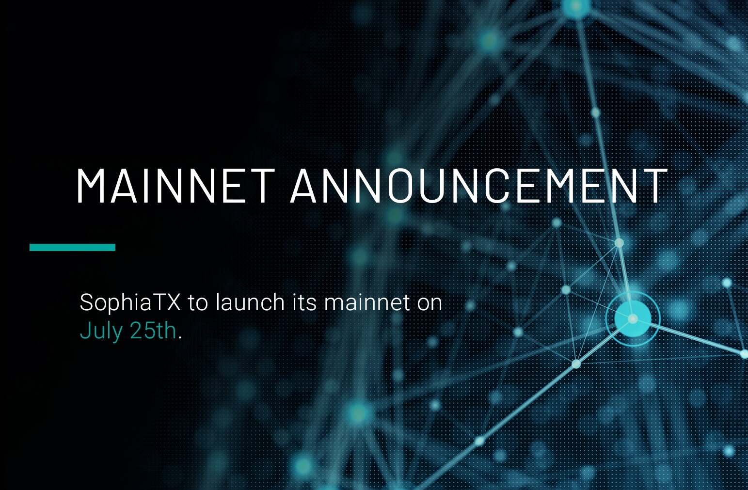 SophiaTX to Launch Its Mainnet on July 25, Gears up for Further Business Adoption