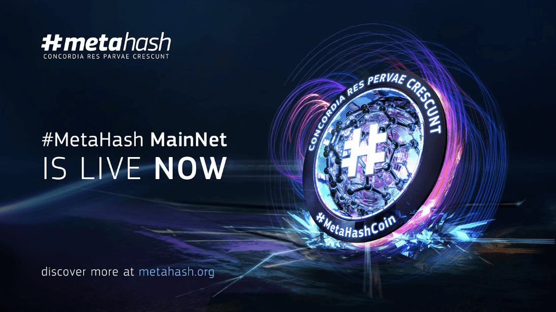 Battle for DApp platform of the future heats up as #MetaHash releases MainNet and gears up for the coin sale
