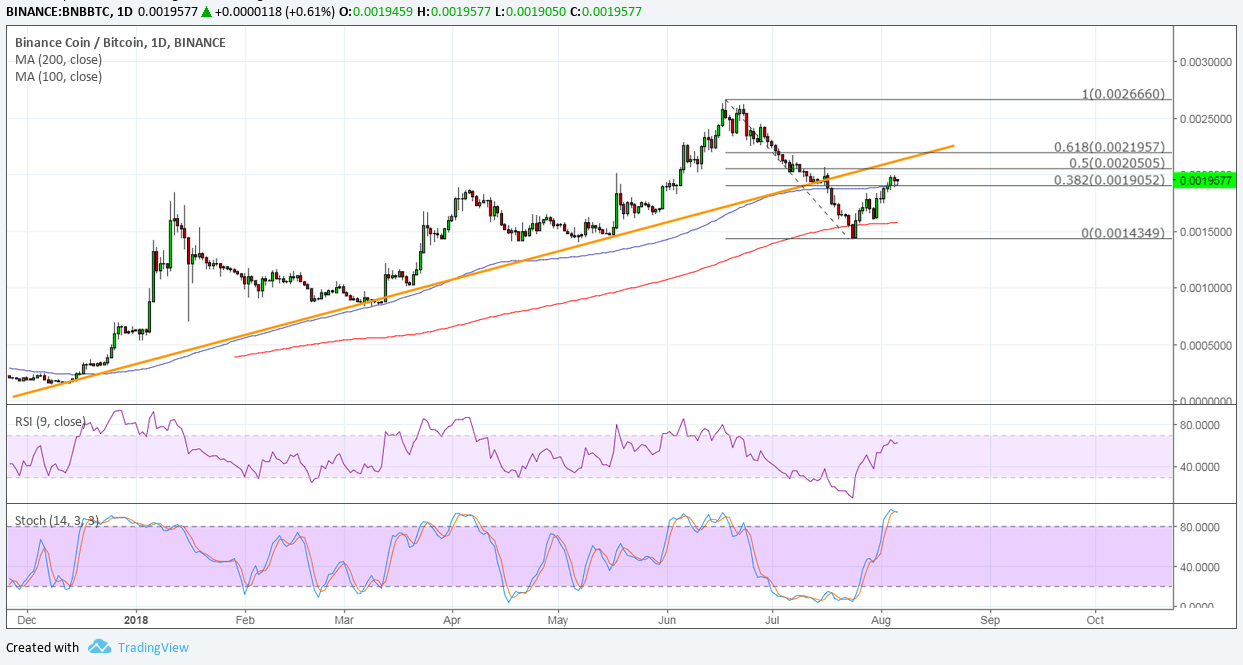 Binance (BNB/BTC) Technical Analysis – More Sellers Waiting to Join