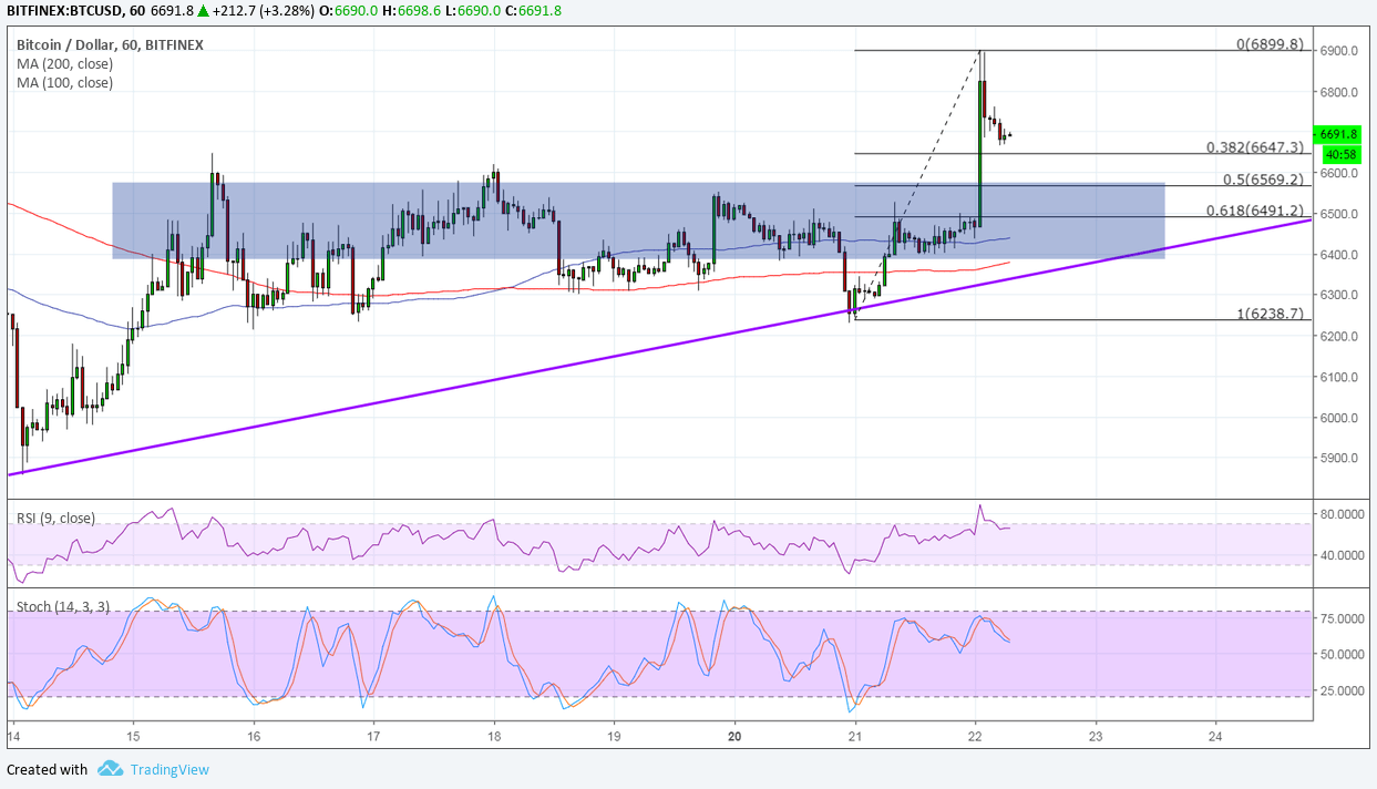 Bitcoin Price Analysis: BTC/USD in Bullish Correction Mode