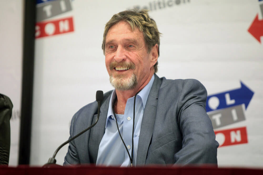 John McAfee on IRS Charges, Will Run Presidential Campaign ‘In Exile’