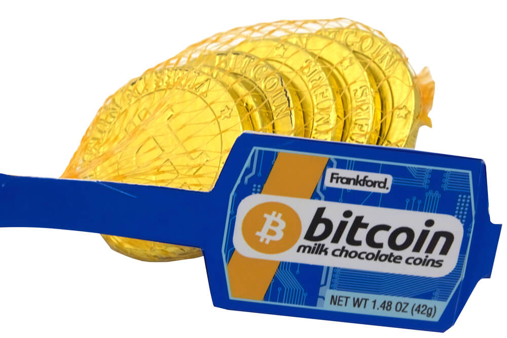 Bitcoin chocolate candy
