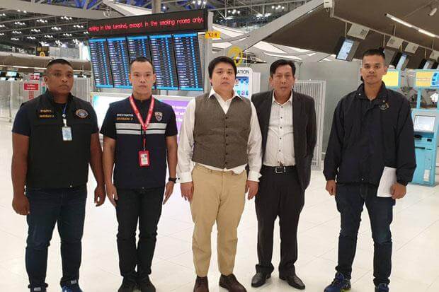 Police arrested Prinya Jaravijit as soon as he entered Thailand.