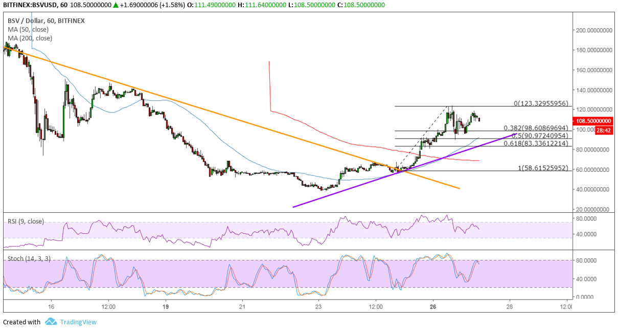 Bitcoin SV Price Analysis: BSV/USD Raking In Post-Launch Gains Despite Industry Rout
