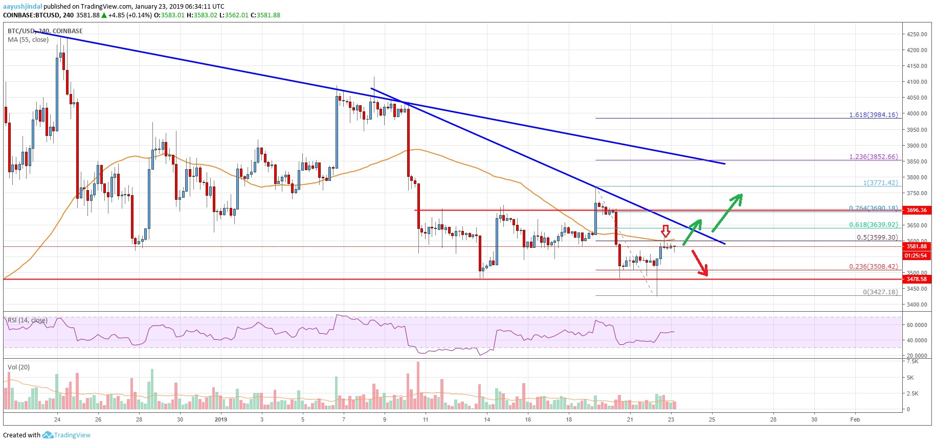 Bitcoin Price Analysis: BTC Won’t Go Quietly, Risk of Rally Grows