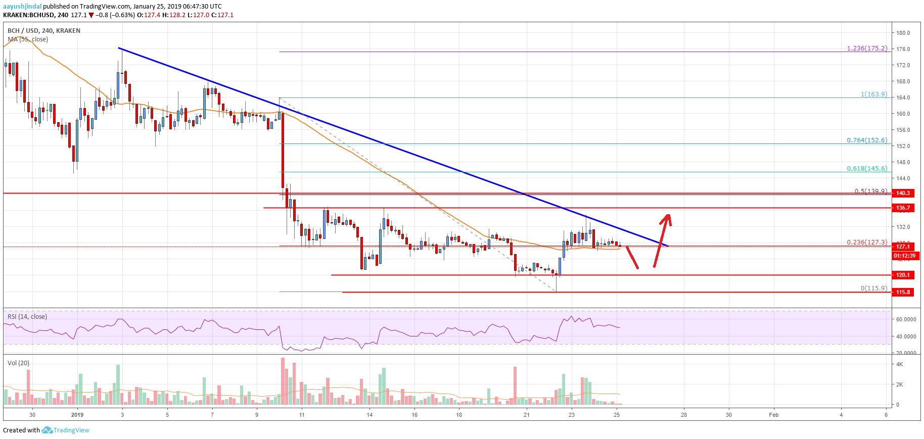 Bitcoin Cash Price Analysis BCH Chart