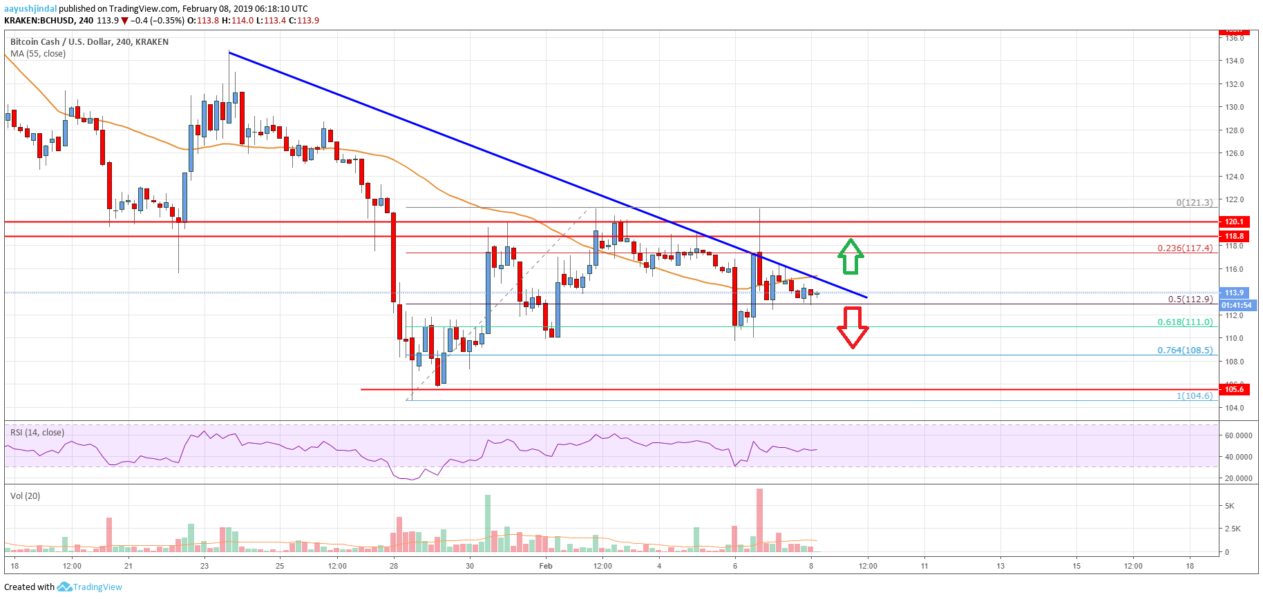 Bitcoin Cash (BCH) Could Turn Bullish Above $120