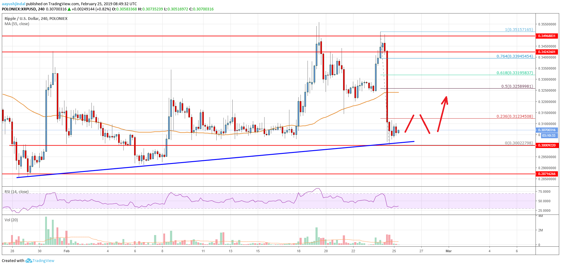 Ripple Price Analysis XRP Chart