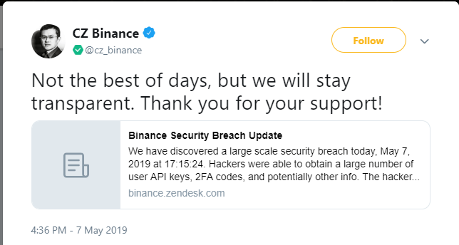 Binance Hacked This Week… Next Week?