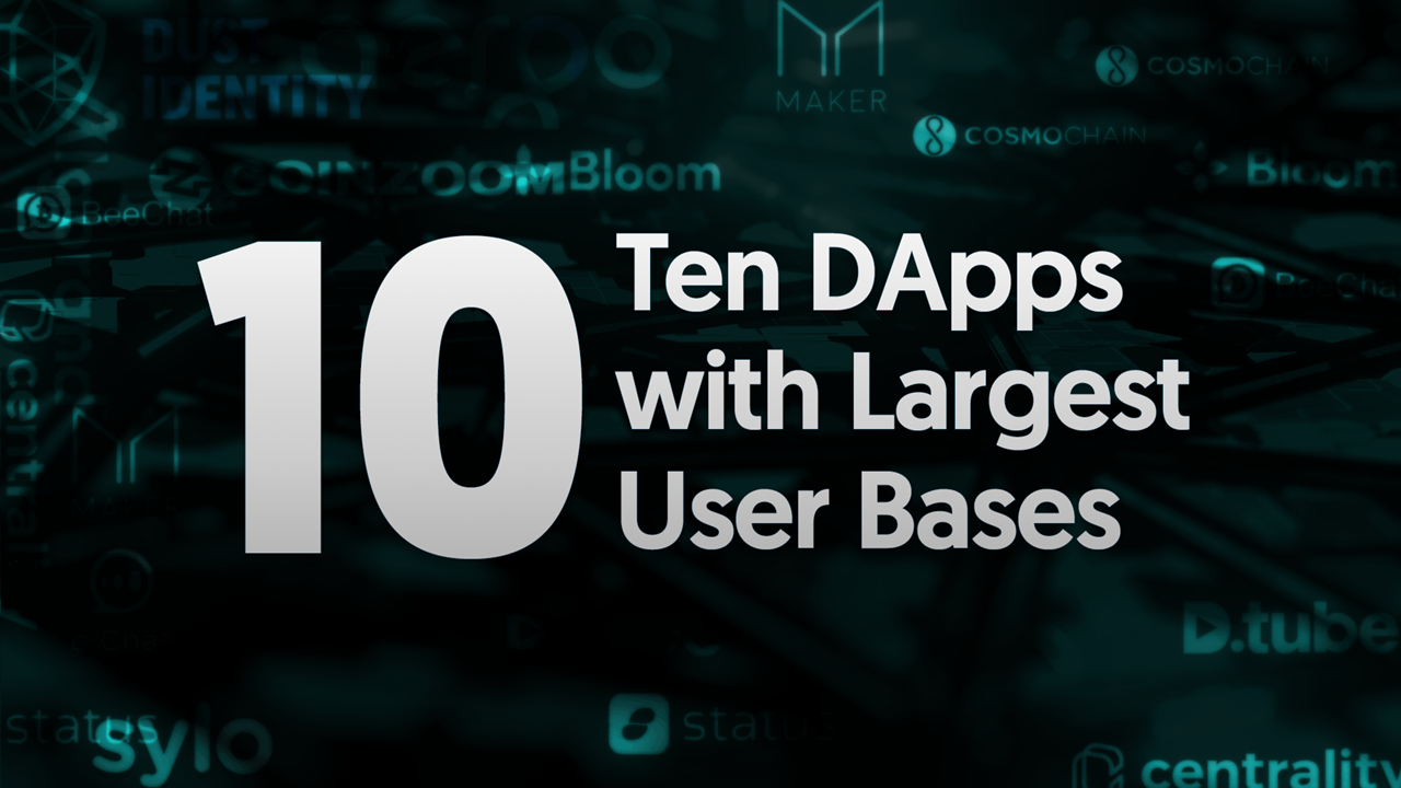 Ten DApps with Largest User Bases
