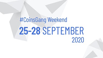 CoinsBank Brand New Global Event “CoinsGang Weekend” Postponed to 25-28 September Due to COVID-19