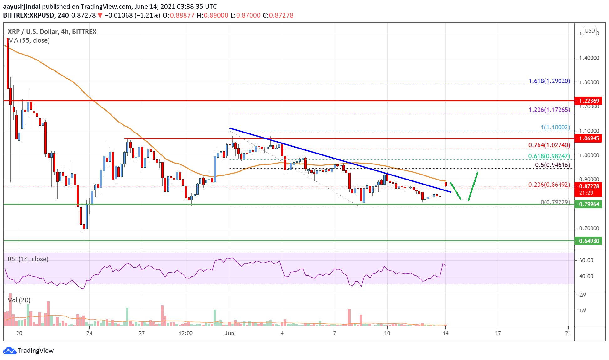 Ripple Price Analysis: Recovery Likely Unless XRP Breaks $0.80