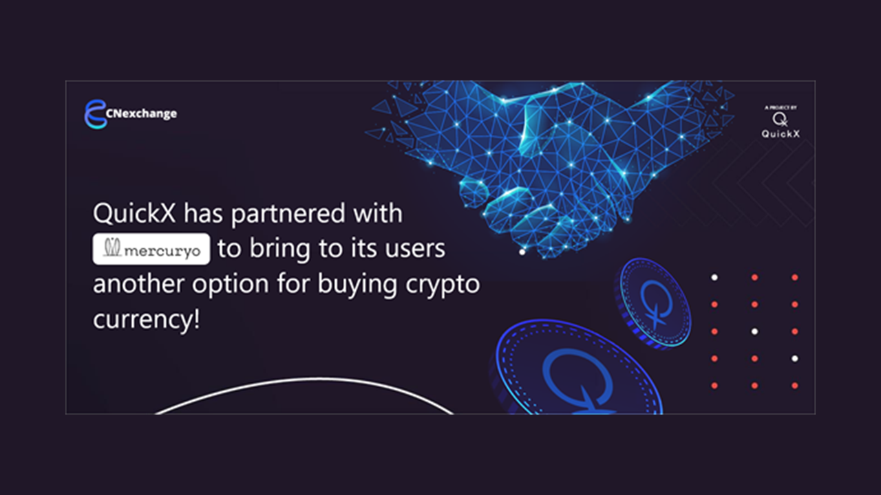 QuickX Partners with Mercuryo for Purchasing Crypto at CNexchange