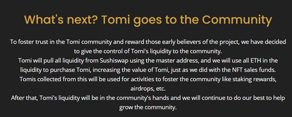 After a Successful IDO, TOMI Token is off to a Flying Start