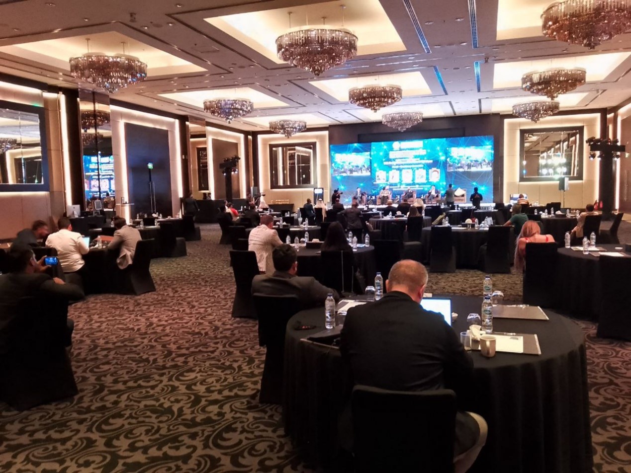 LBank Global CEO Allen attending the Blockchain Dubai Event