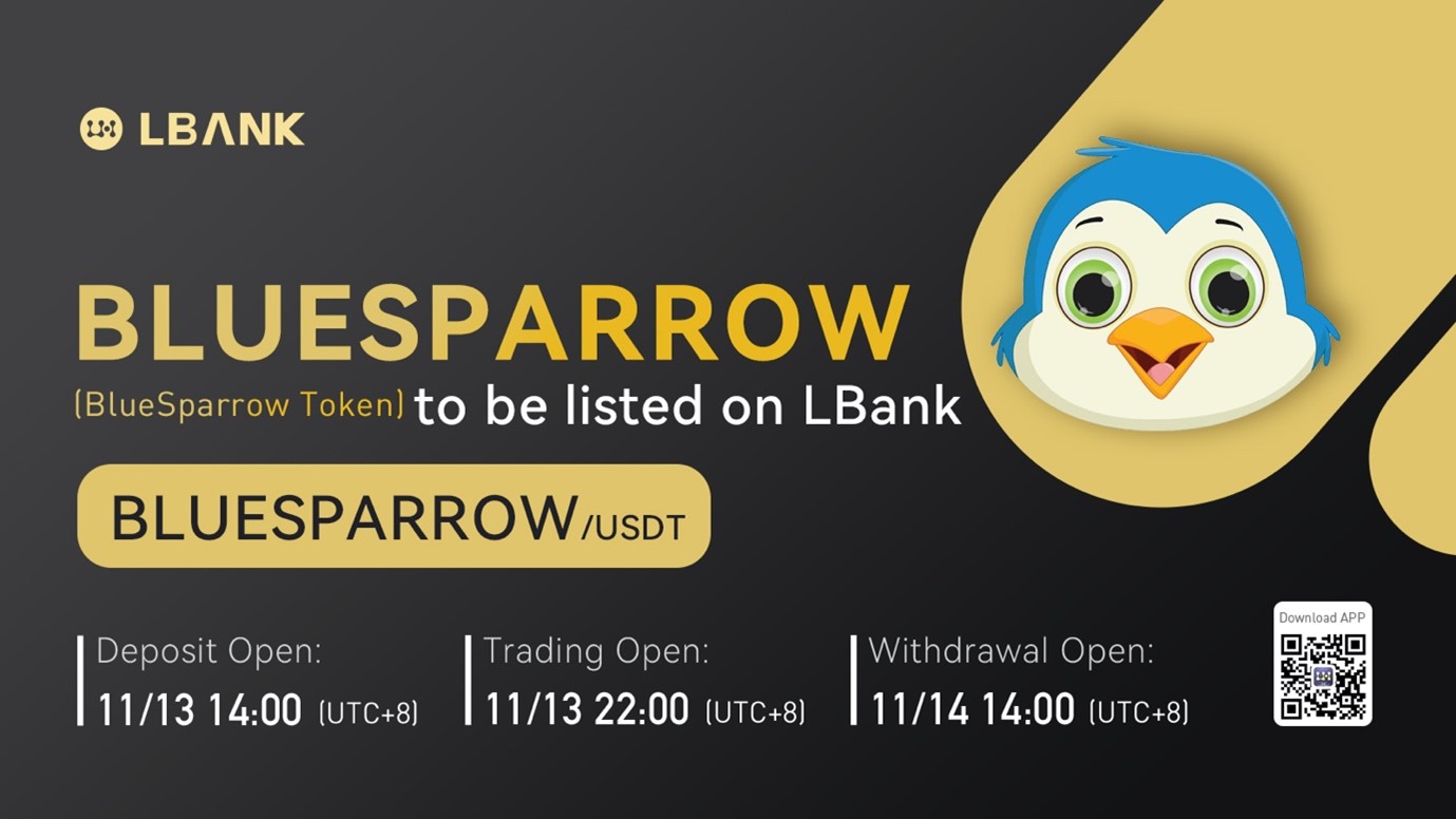 LBank Exchange Listed BLUESPARROW on November 13, 2021