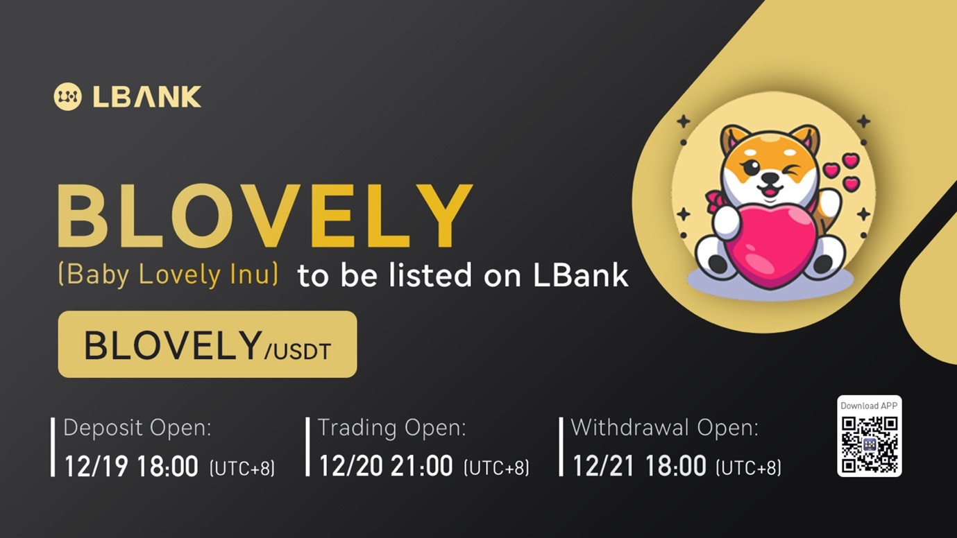 LBank Exchange Will List Baby Lovely Inu (BLOVELY) on December 20, 2021