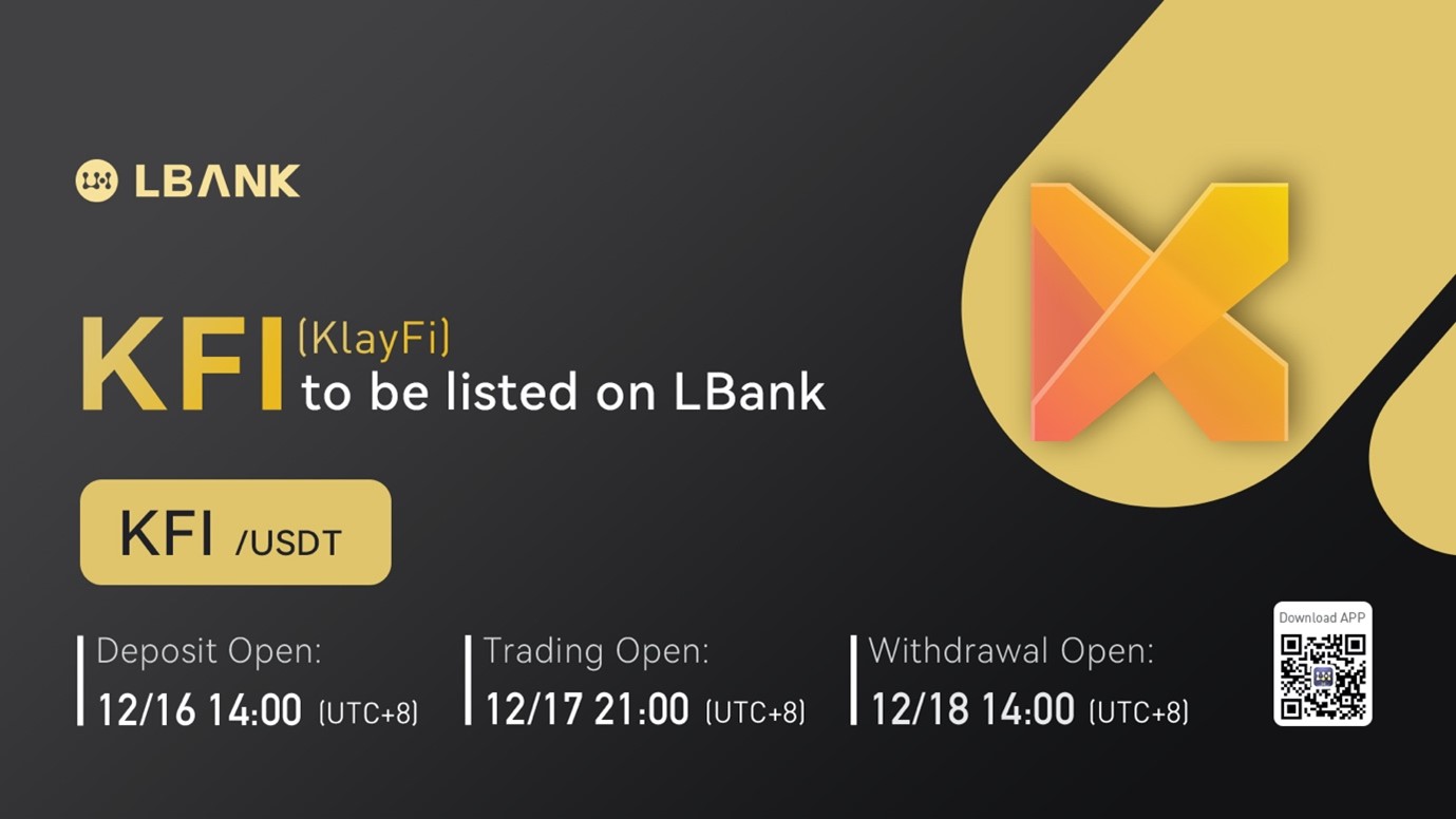 LBank Exchange Will List KlayFi (KFI) on December 17, 2021