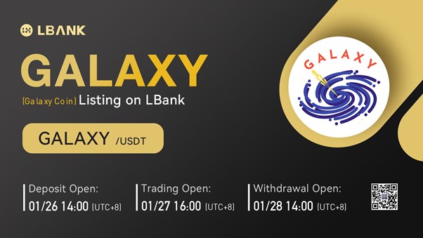 LBank Exchange Will List Galaxy Coin (GALAXY) on January 27, 2022
