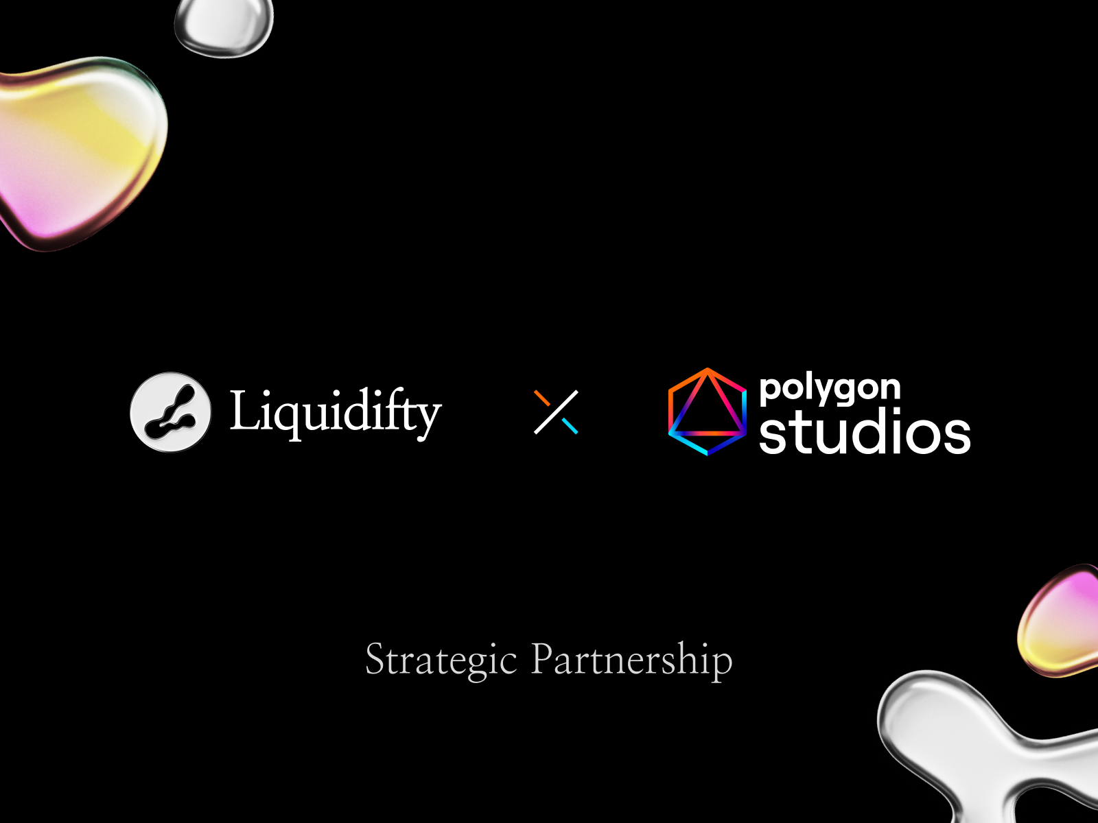 The Liquidifty marketplace and Polygon Studios have announced a strategic partnership