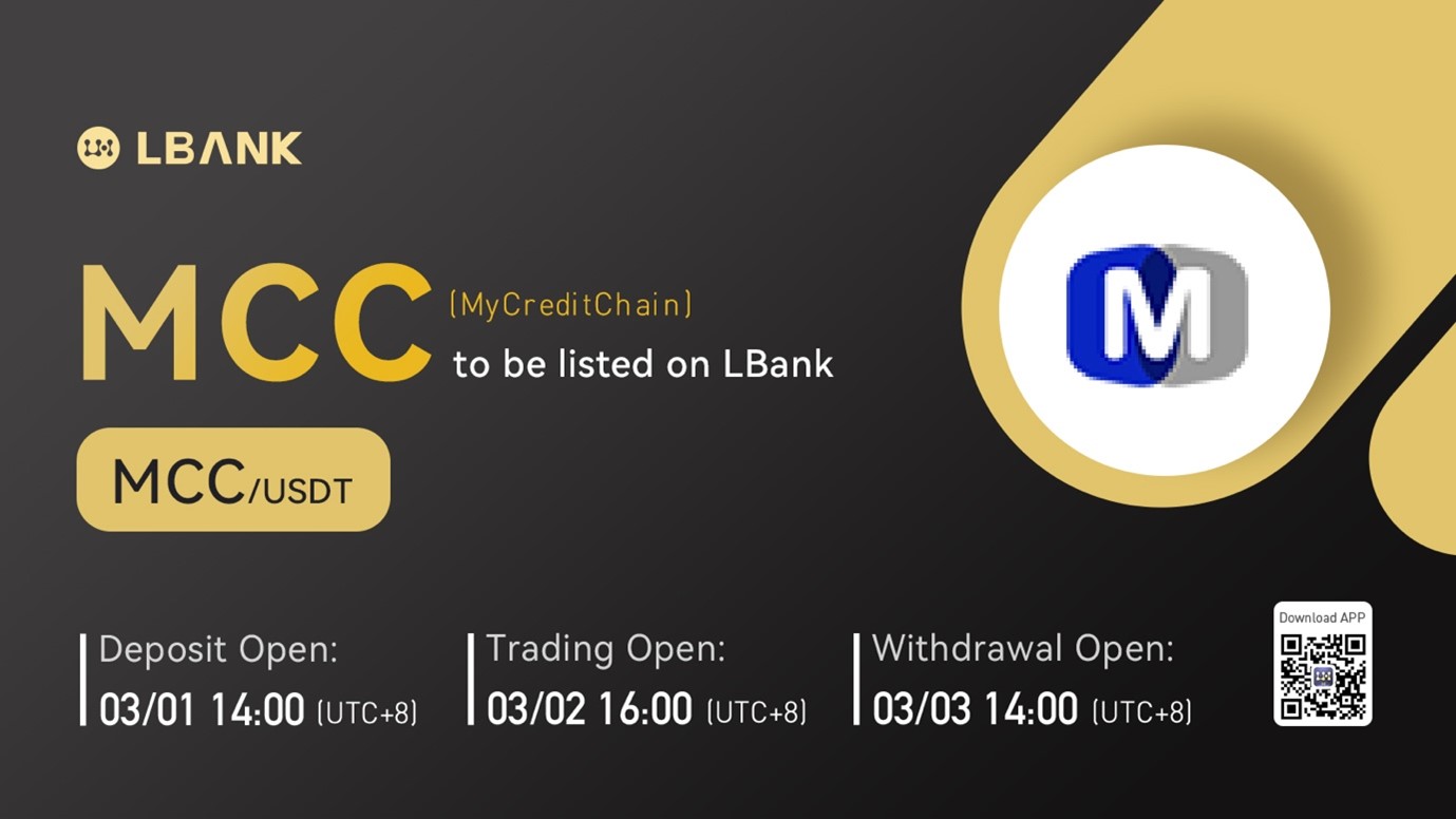 LBank Exchange Will List MyCreditChain (MCC) on March 2, 2022