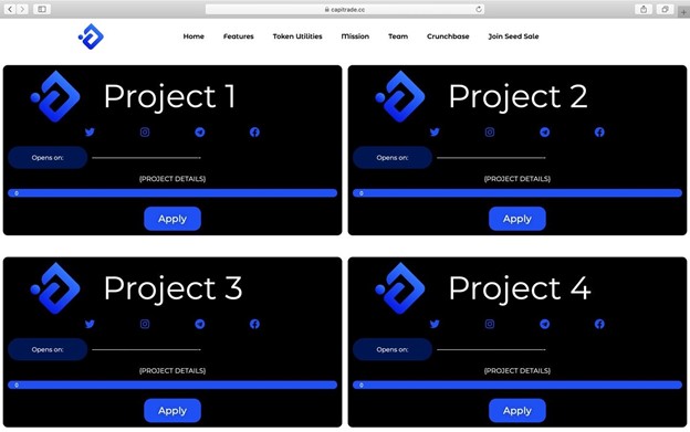 CDE Token Seed Sale Continues as Capitrade Launchpad V 1.0 Goes Live