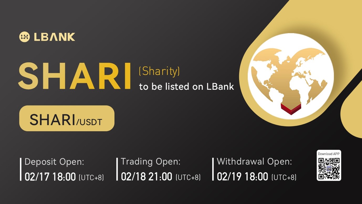 Sharity (SHARI) Is Now Available for Trading on LBank Exchange