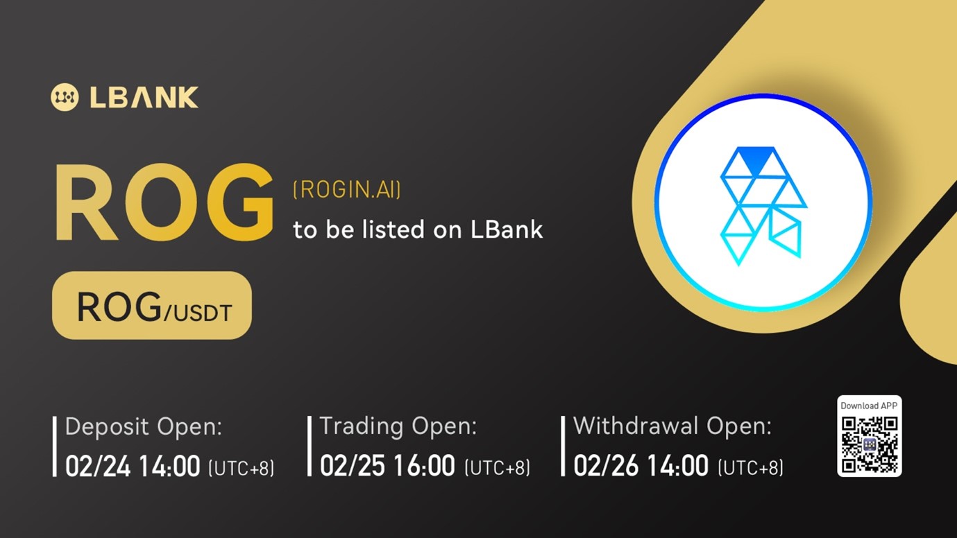 LBank Exchange Will List ROGIN.AI (ROG) on February 25, 2022