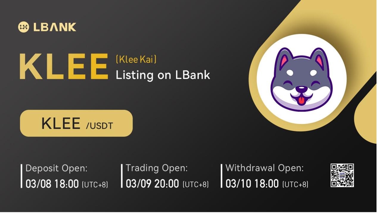 LBank Exchange Will List KleeKai (KLEE) on March 9, 2022