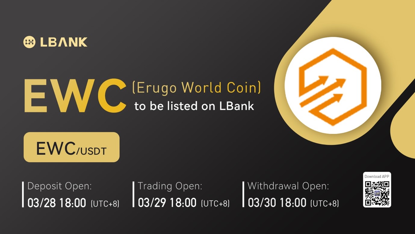 LBank Exchange Will List Erugo World Coin (EWC) on March 29, 2022