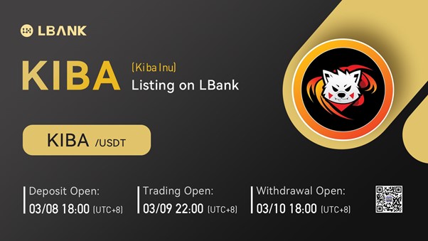 LBank Exchange Will List Kiba Inu (KIBA) on March 9, 2022