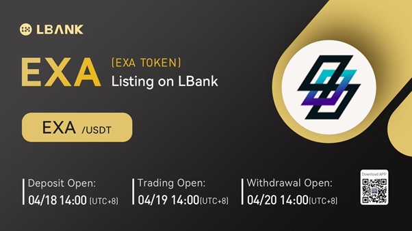 LBank Exchange Will List EXA TOKEN (EXA) on April 19, 2022