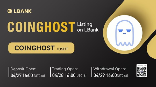 LBank Exchange Will List COINGHOST on April 28, 2022