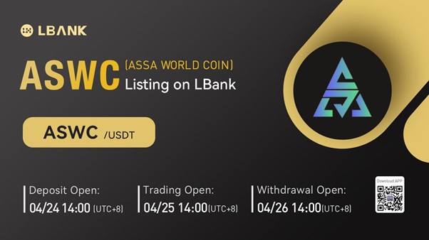 LBank Exchange Will List ASSA WORLD COIN (ASWC) on April 25, 2022