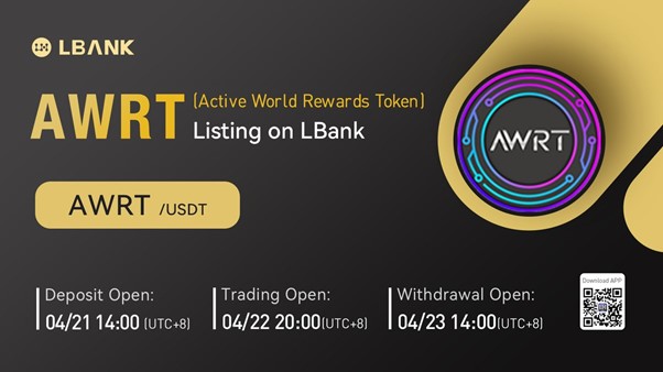 LBank Exchange Will List Active World Rewards Token (AWRT) on April 22, 2022