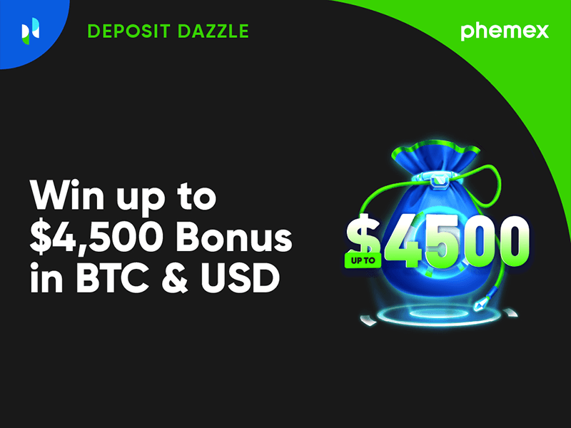 Join Phemex Deposit Dazzle and Claim $4,500 in Rewards