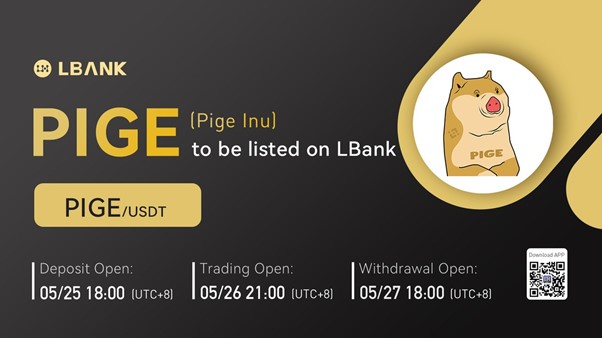 Pige Inu (PIGE) Is Now Available for Trading on LBank Exchange